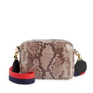 Clare V. Midi Sac Crossbody Bag in Snake Print